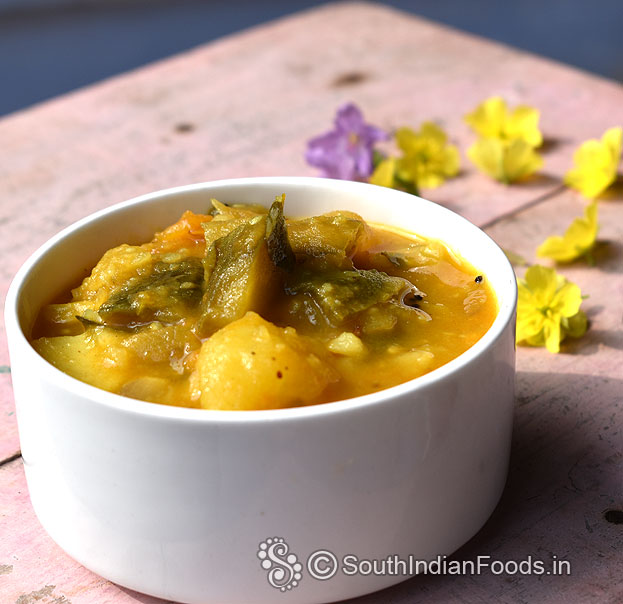 Potato eggplant masala