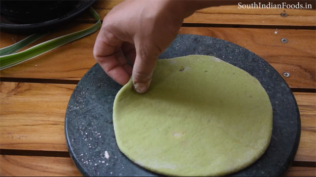 Aloo palak paratha step 17