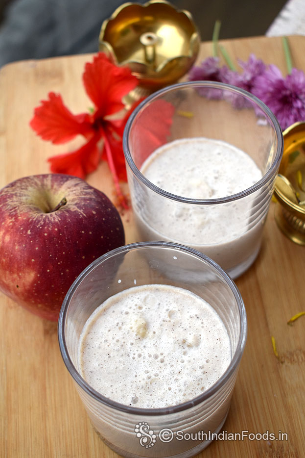Frothy milkshake