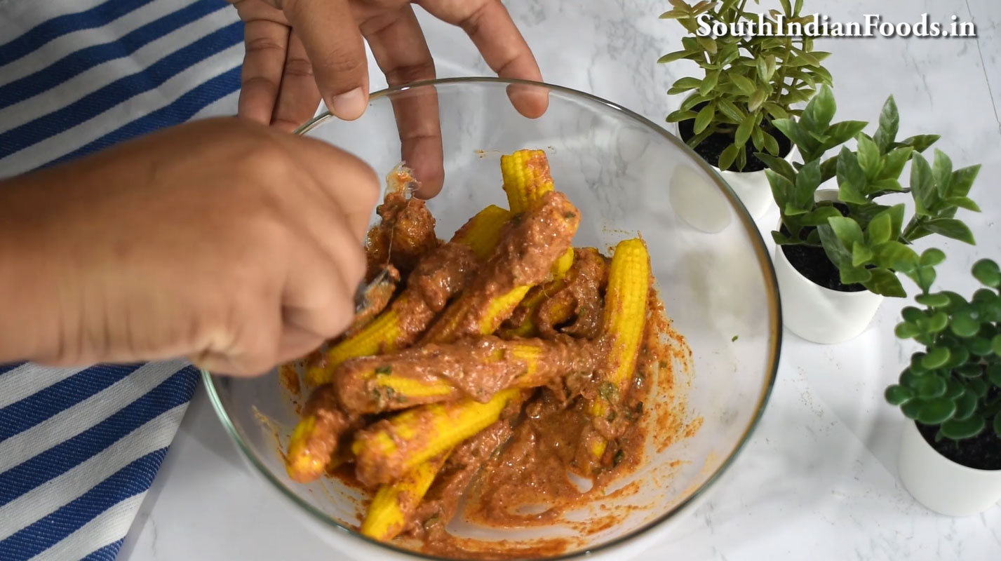 babycorn tikka fry20