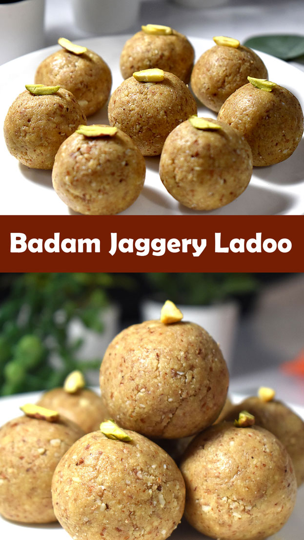 Badam jaggery ladoo