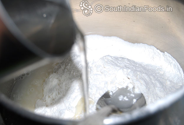 Add water mix well