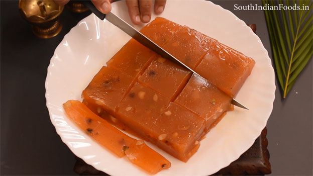 bombay karachi halwa with jaggery step 24