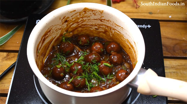 Brown bread Manchurian step 24