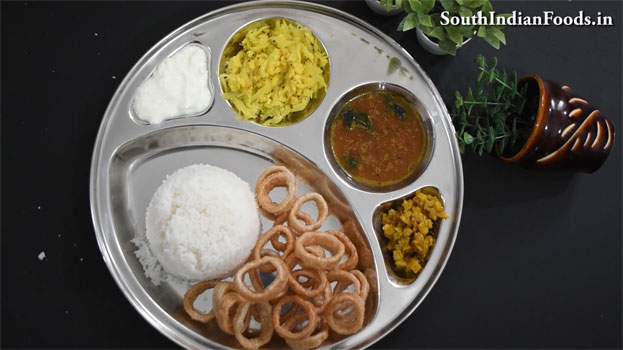 Cabbage moong dal poriyal step 24
