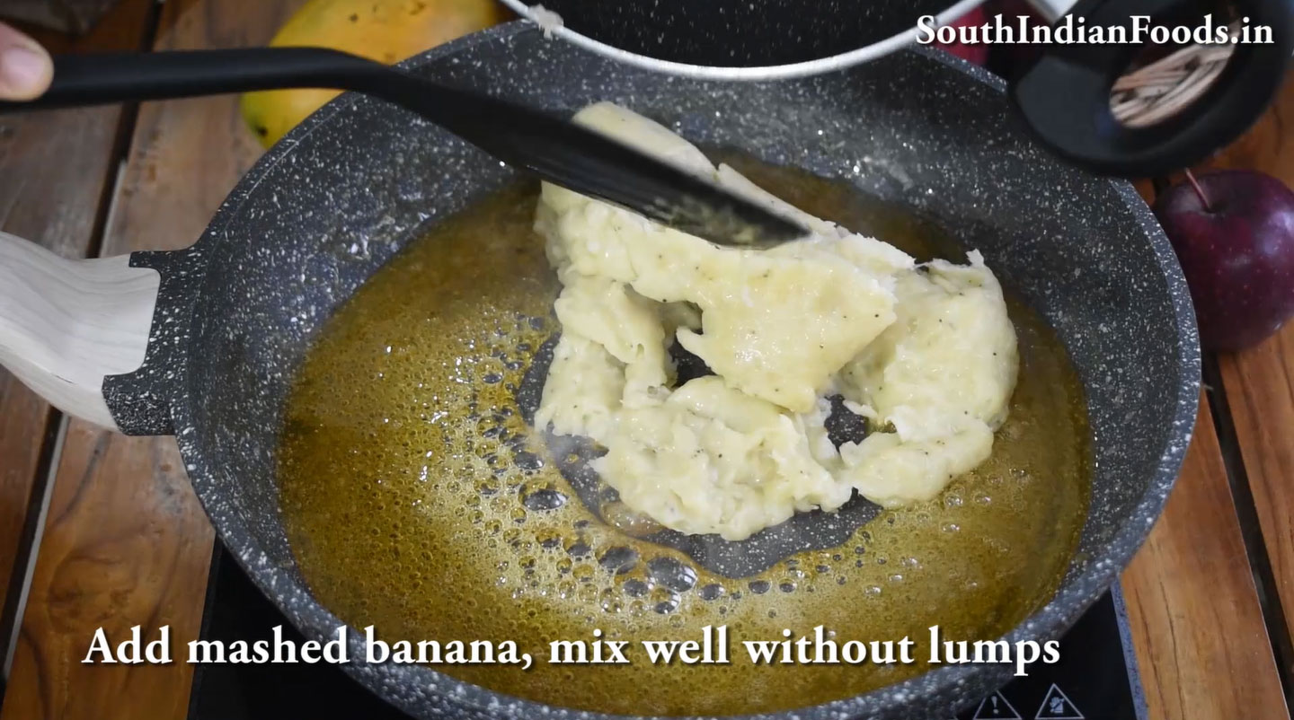 Caramel banana halwa