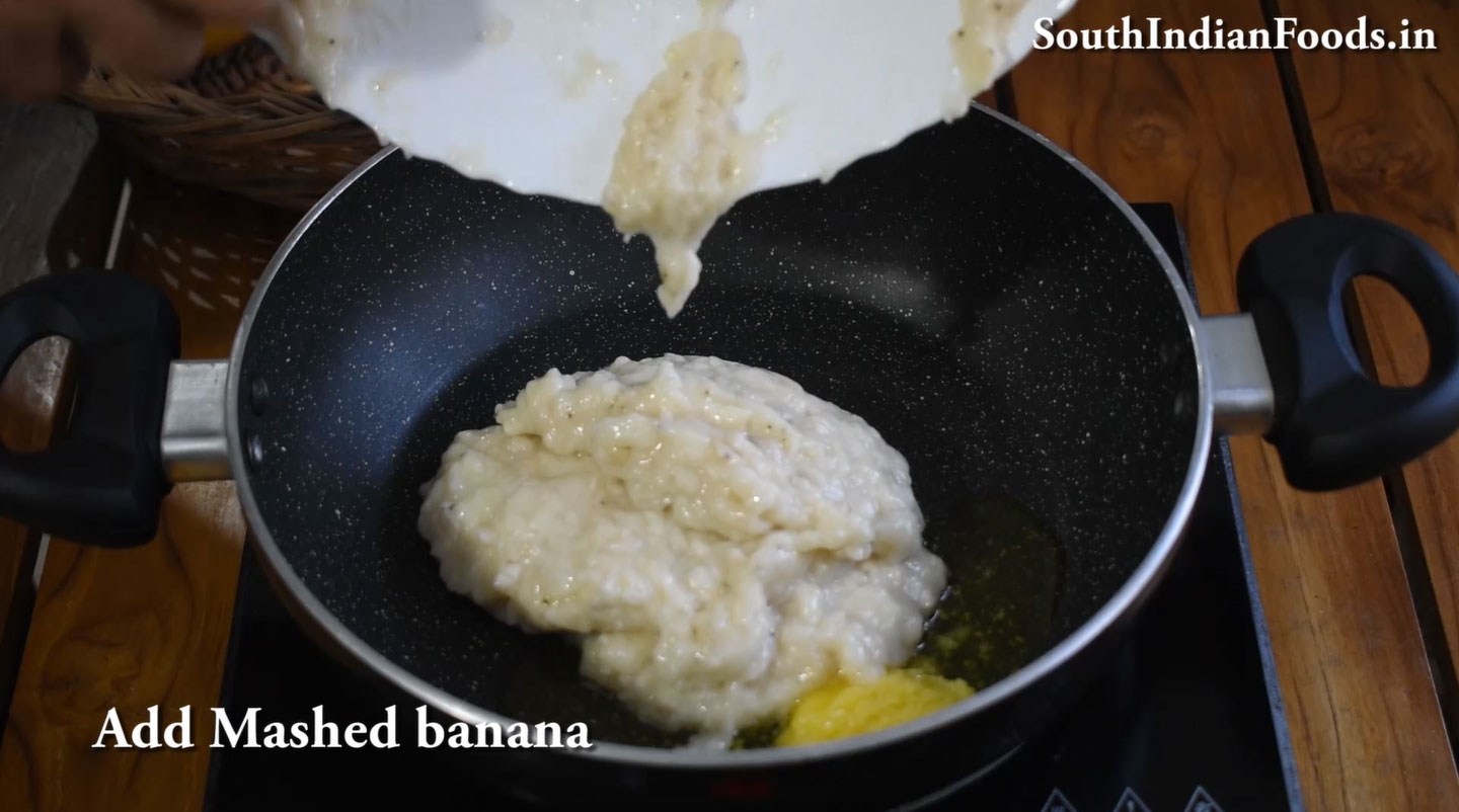 Caramel banana halwa
