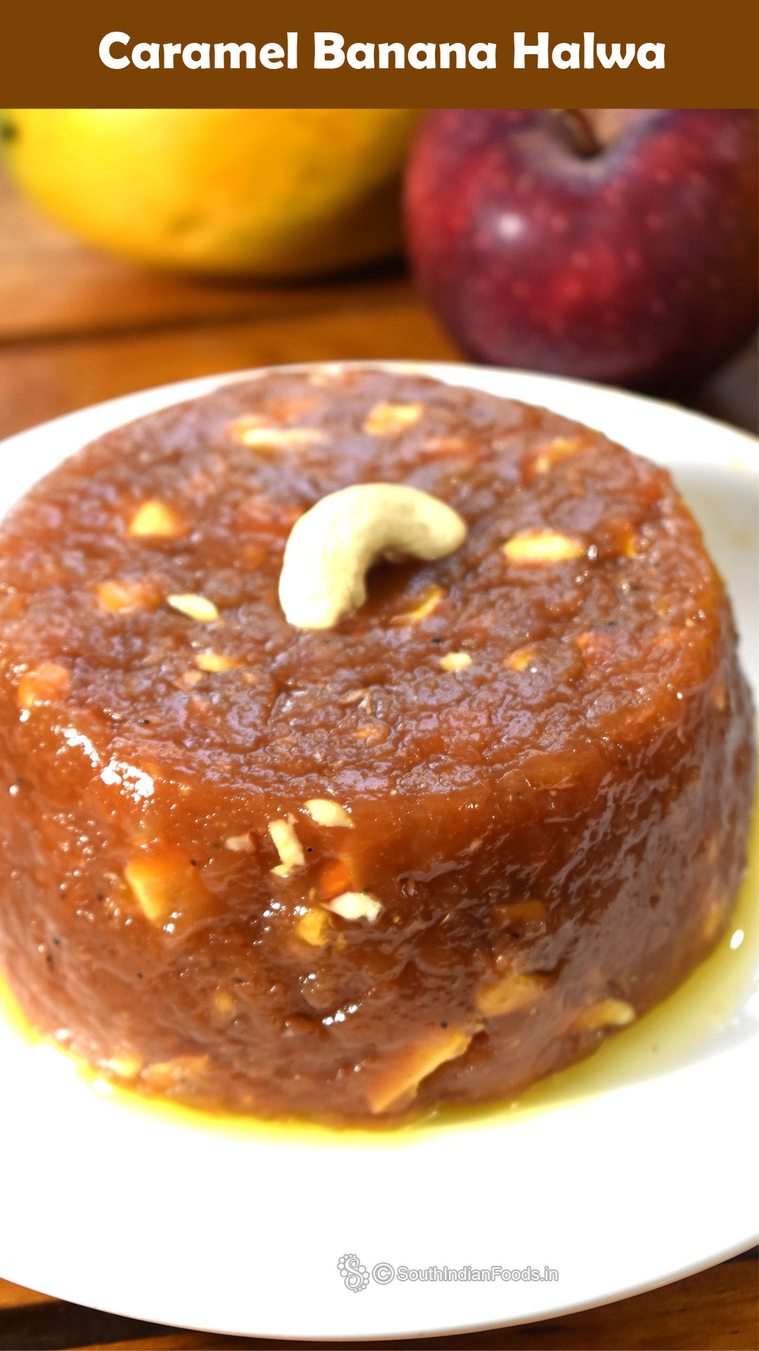 Caramel banana halwa