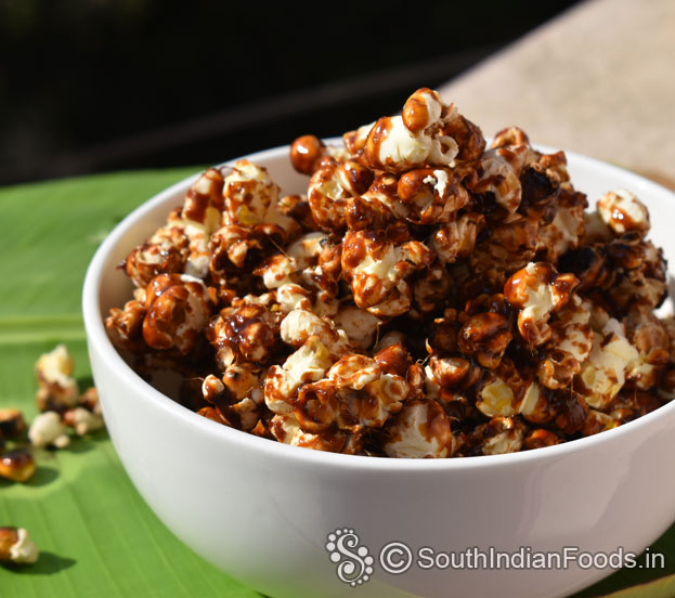 Crunchy popcorn
