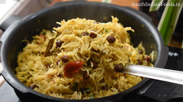 Chickpea sprouts biryani step 22