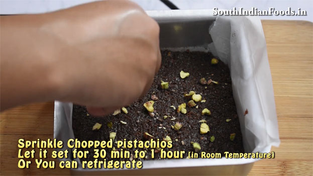 Chocolate Coconut burfi recipe step 18