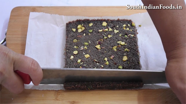 Chocolate Coconut burfi recipe step 21