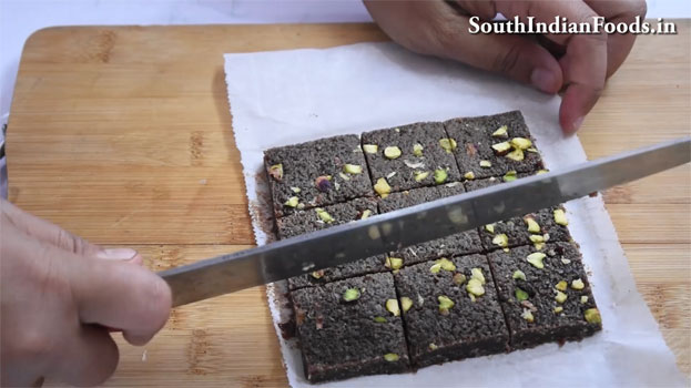 Chocolate Coconut burfi recipe step 22