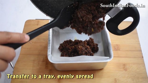 Chocolate Coconut burfi recipe step 16