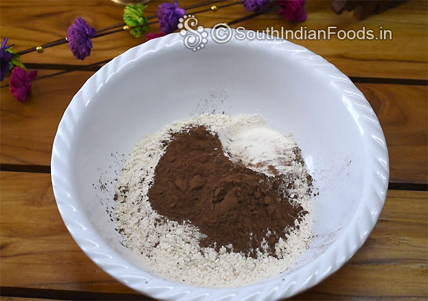 Chocolate wheat doughnuts step 4