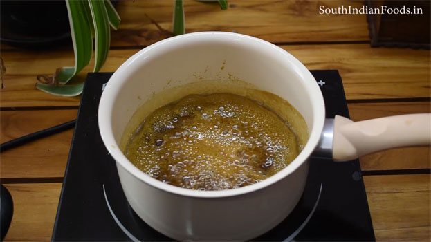 Chocolate jaggery Mysore pak step 10