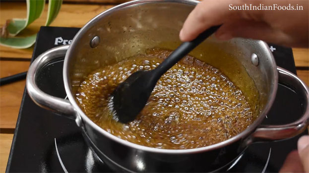 Chocolate jaggery Mysore pak step 15