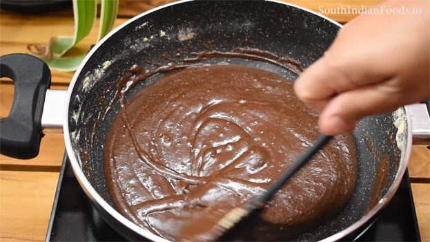 Chocolate jaggery Mysore pak step 18
