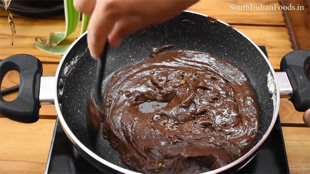 Chocolate jaggery Mysore pak step 20
