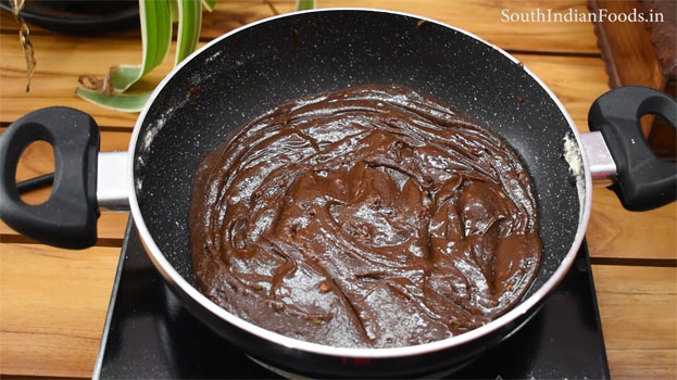 Chocolate jaggery Mysore pak step 21