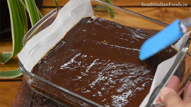Chocolate jaggery Mysore pak step 23