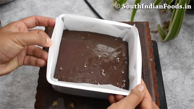 Chocolate vanilla burfi step 23