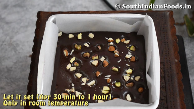 Chocolate vanilla burfi step 25