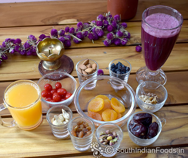 Grape juice & orange juice