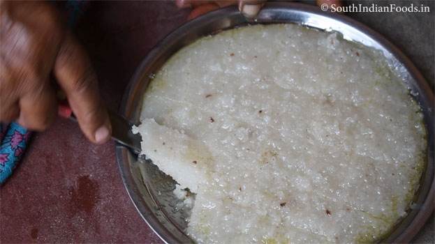 Thengai burfi step 14