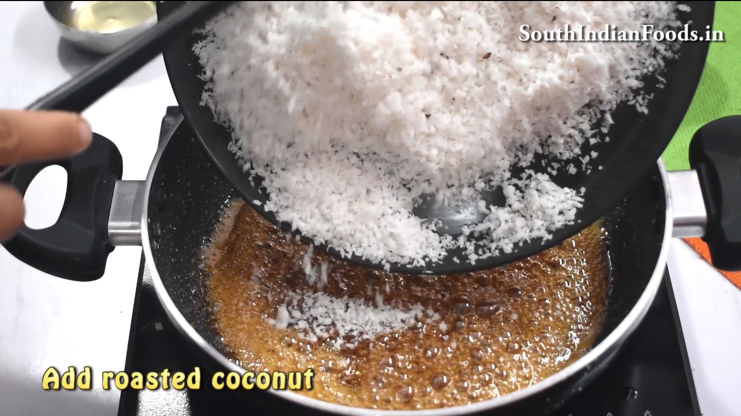 Coconut Jaggery Burfi