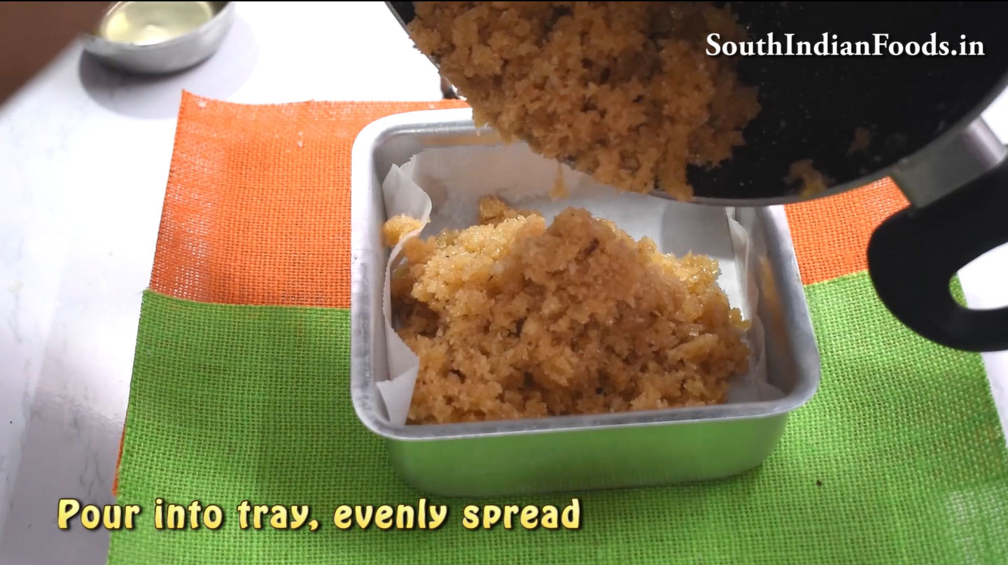 Coconut Jaggery Burfi