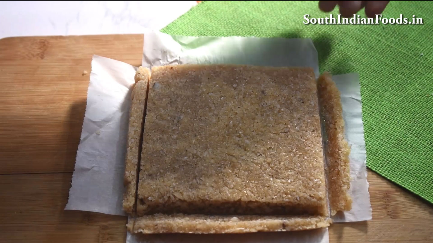 Coconut Jaggery Burfi