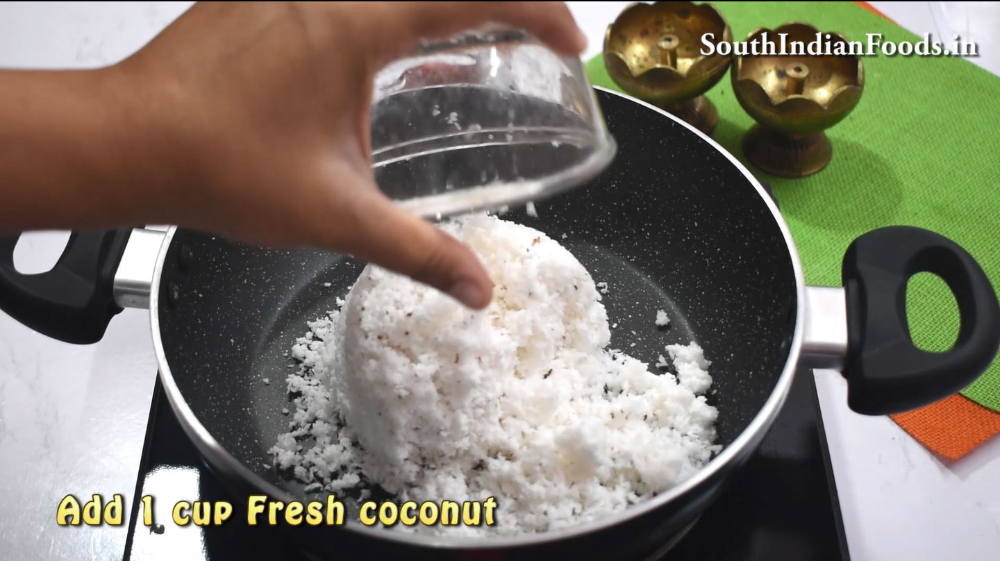 Coconut Jaggery Burfi