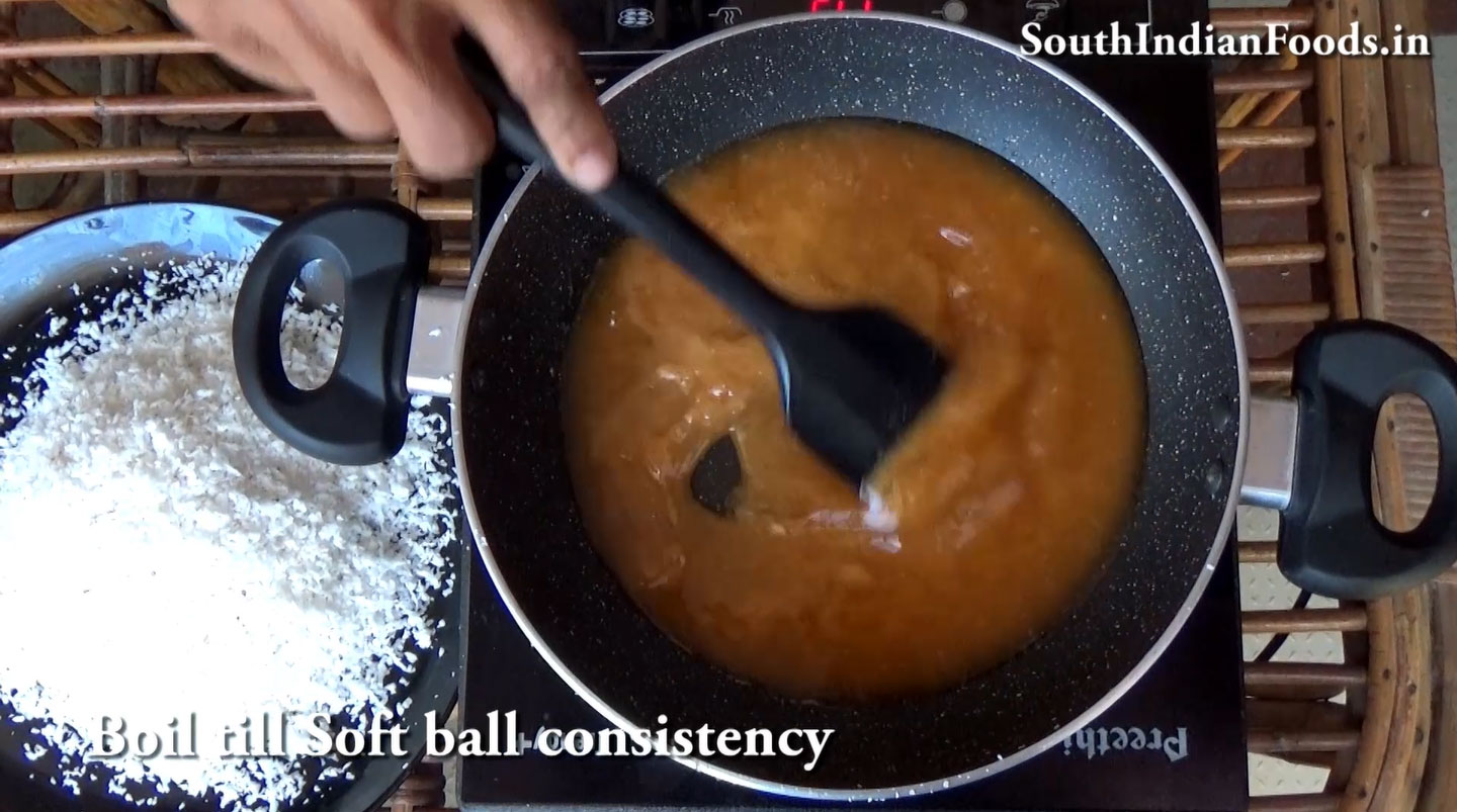 Coconut jaggery laddu