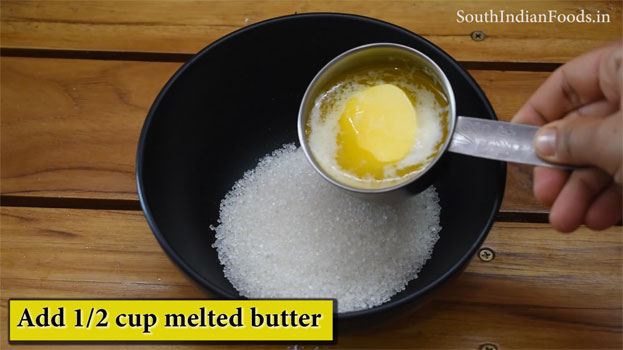 Custard powder cake step 9