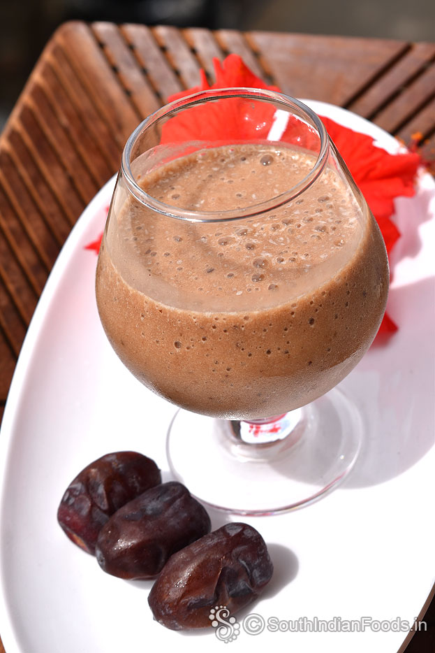 Easy daets smoothie with custard powder ice cream