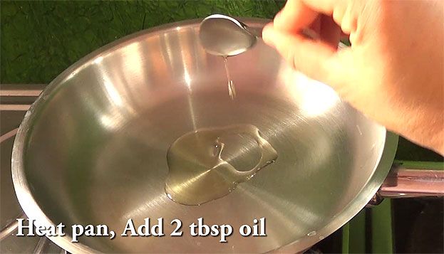 Heat 2 tbsp oil