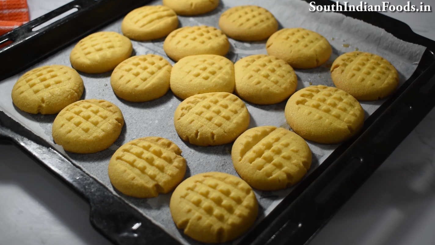 Eggless custard butter cookies