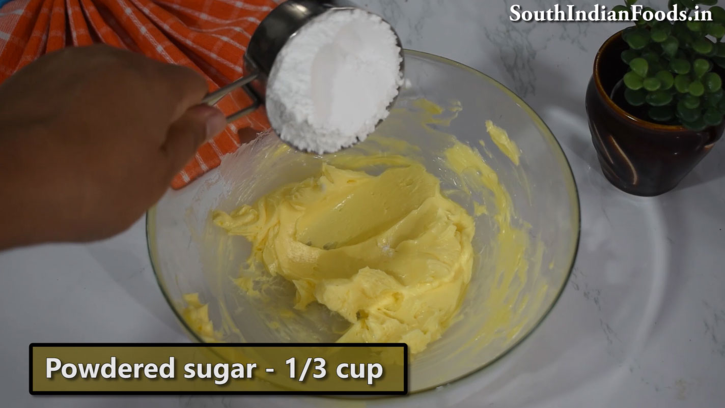 Eggless custard butter cookies