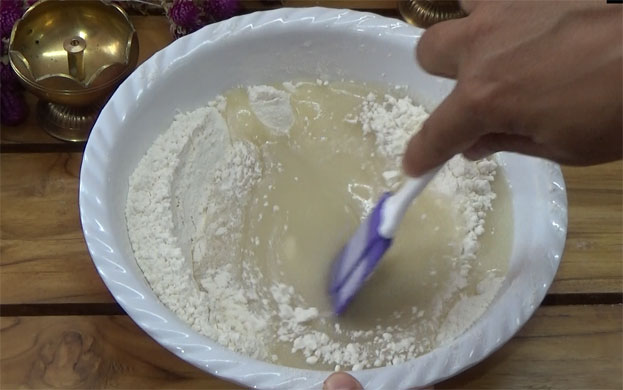Gently mix