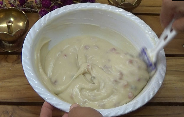 Gently mix