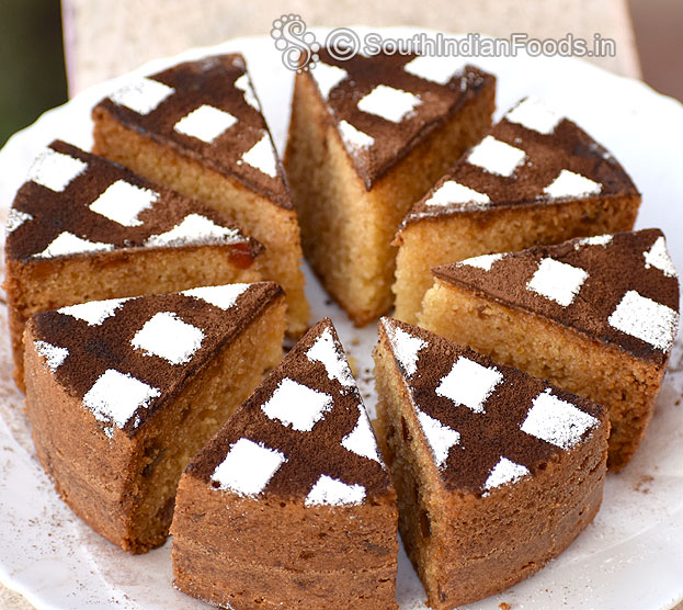 Butterless tutti frutti cake