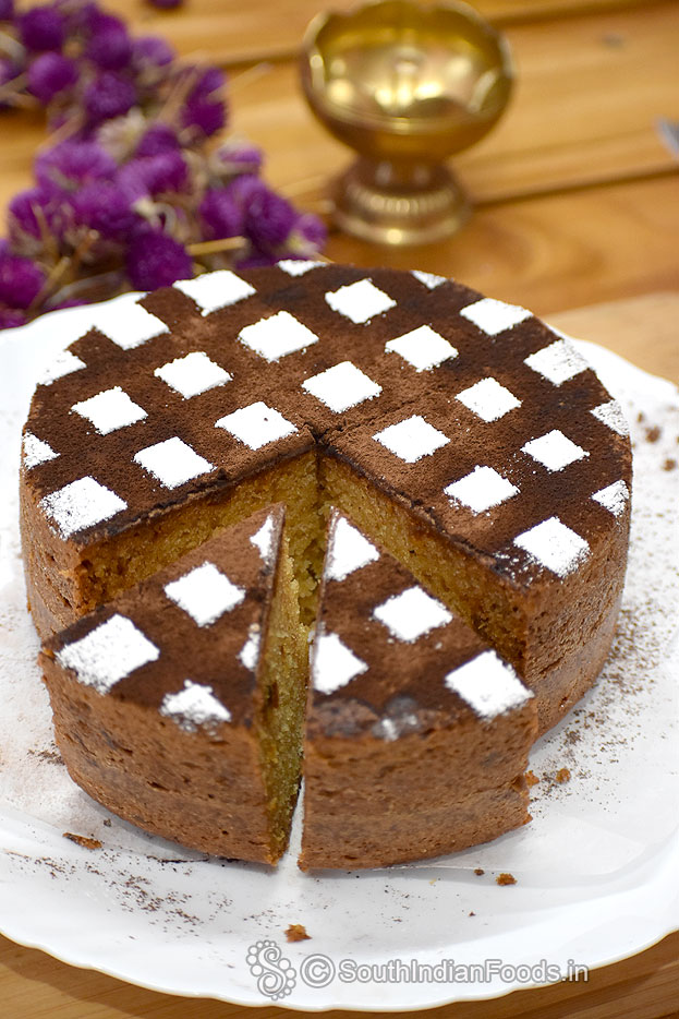 Eggless tutti frutty cake