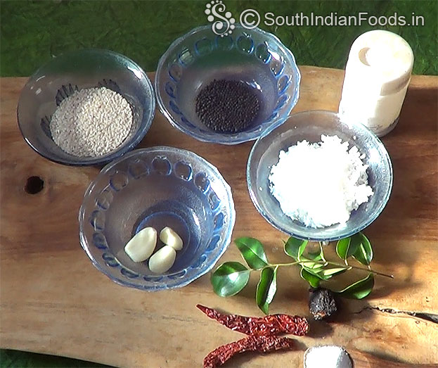 Ellu chutney ingredients