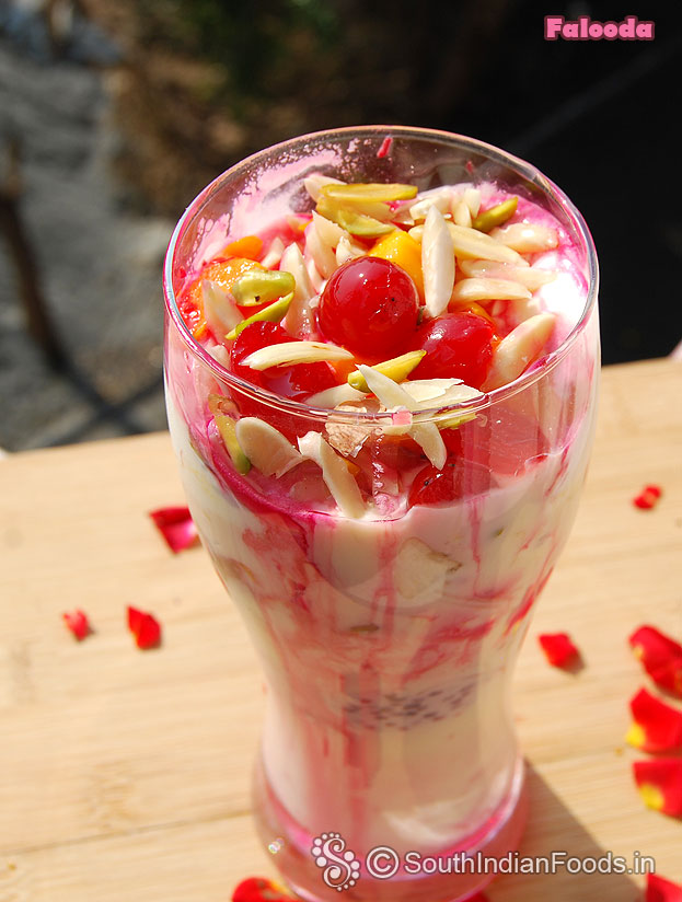 Royal falooda ready, serve immediately