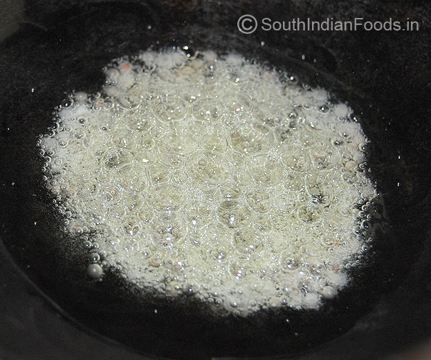 Add mustard seeds & let it splutter