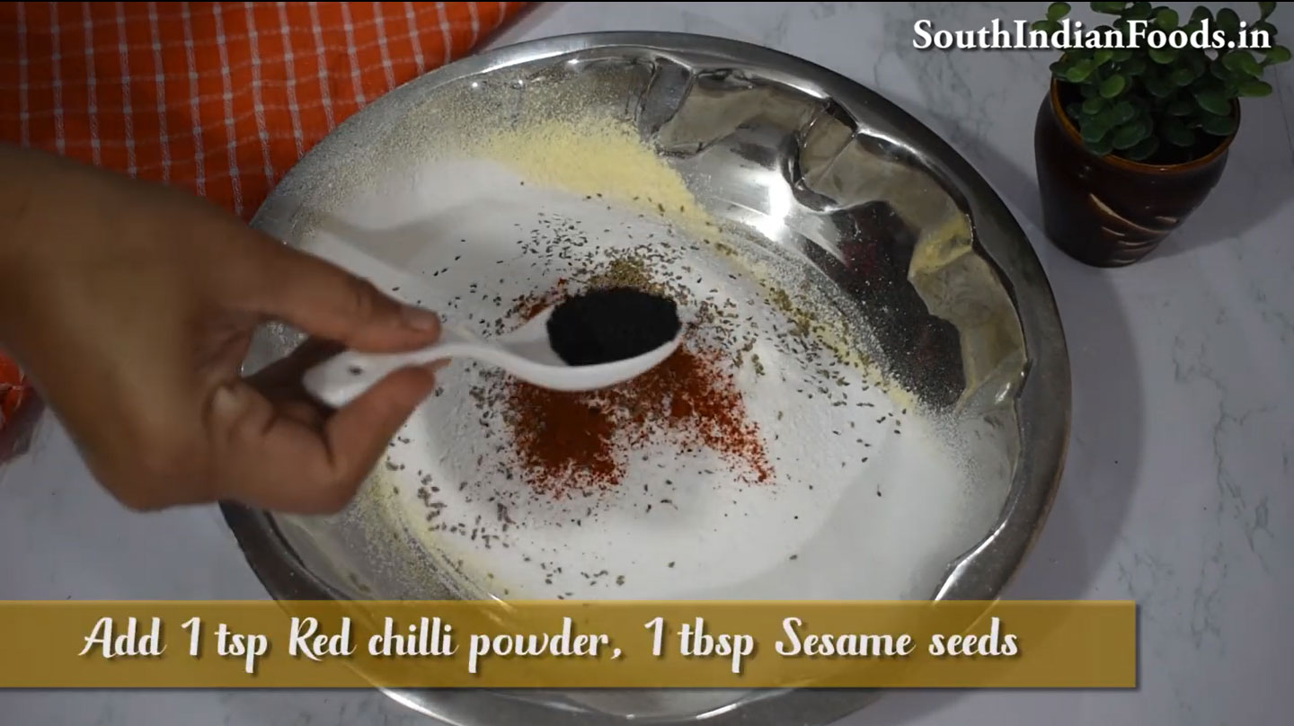  Gram flour murukku
