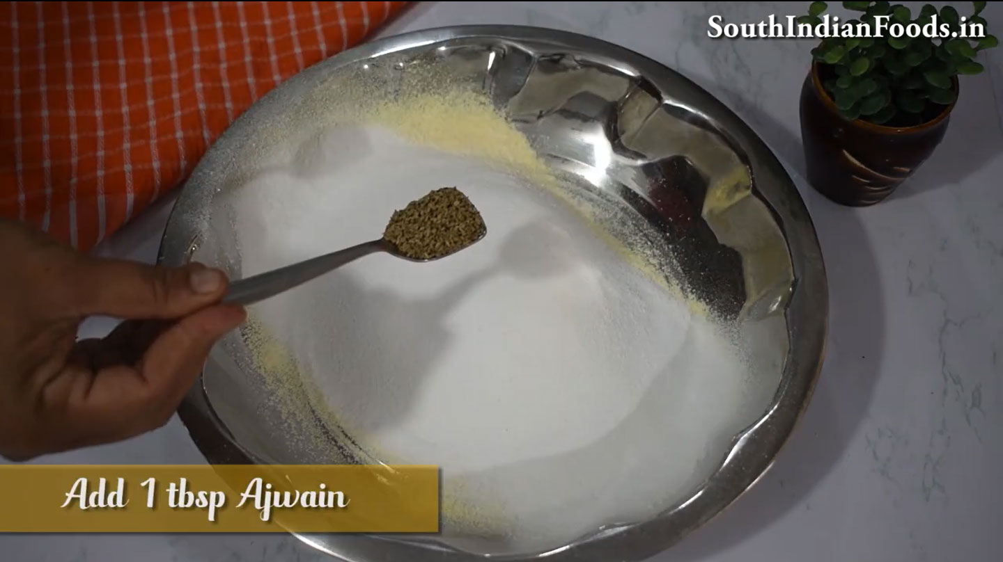  Gram flour murukku