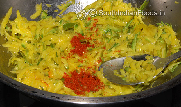 Add red chilli powder