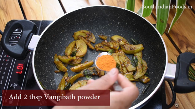 Homemade vangi bath rice step 7